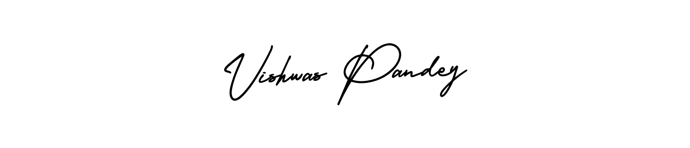 It looks lik you need a new signature style for name Vishwas Pandey. Design unique handwritten (AmerikaSignatureDemo-Regular) signature with our free signature maker in just a few clicks. Vishwas Pandey signature style 3 images and pictures png