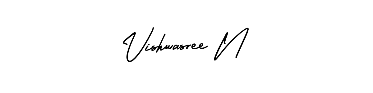 Here are the top 10 professional signature styles for the name Vishwasree N. These are the best autograph styles you can use for your name. Vishwasree N signature style 3 images and pictures png