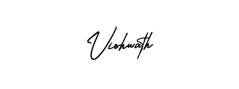 Use a signature maker to create a handwritten signature online. With this signature software, you can design (AmerikaSignatureDemo-Regular) your own signature for name Vishwath. Vishwath signature style 3 images and pictures png
