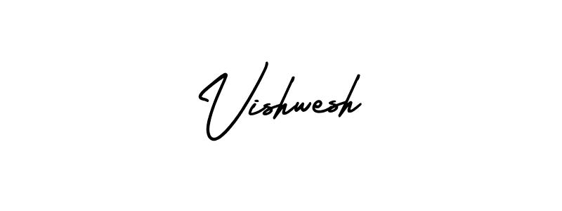 Similarly AmerikaSignatureDemo-Regular is the best handwritten signature design. Signature creator online .You can use it as an online autograph creator for name Vishwesh. Vishwesh signature style 3 images and pictures png