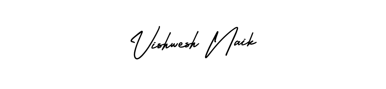 Also You can easily find your signature by using the search form. We will create Vishwesh Naik name handwritten signature images for you free of cost using AmerikaSignatureDemo-Regular sign style. Vishwesh Naik signature style 3 images and pictures png