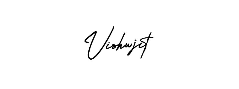 It looks lik you need a new signature style for name Vishwjit. Design unique handwritten (AmerikaSignatureDemo-Regular) signature with our free signature maker in just a few clicks. Vishwjit signature style 3 images and pictures png