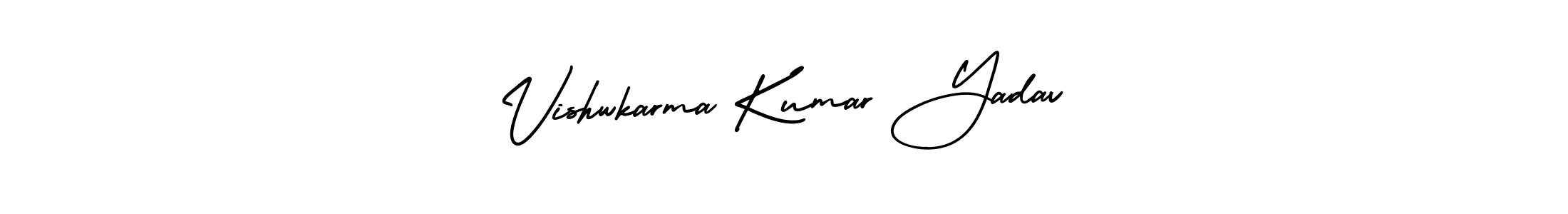 Vishwkarma Kumar Yadav stylish signature style. Best Handwritten Sign (AmerikaSignatureDemo-Regular) for my name. Handwritten Signature Collection Ideas for my name Vishwkarma Kumar Yadav. Vishwkarma Kumar Yadav signature style 3 images and pictures png