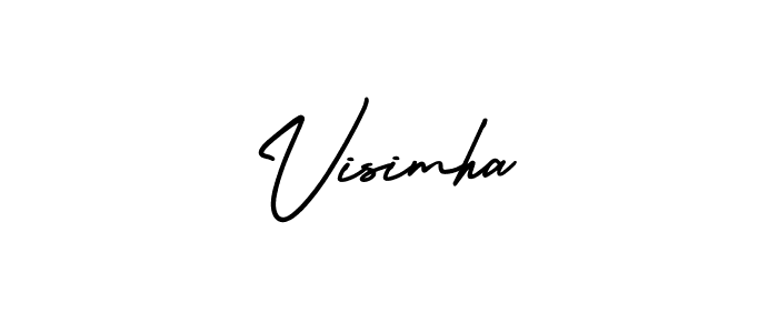 Design your own signature with our free online signature maker. With this signature software, you can create a handwritten (AmerikaSignatureDemo-Regular) signature for name Visimha. Visimha signature style 3 images and pictures png