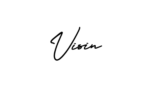 Also we have Visin name is the best signature style. Create professional handwritten signature collection using AmerikaSignatureDemo-Regular autograph style. Visin signature style 3 images and pictures png