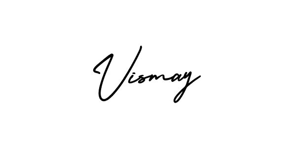 This is the best signature style for the Vismay name. Also you like these signature font (AmerikaSignatureDemo-Regular). Mix name signature. Vismay signature style 3 images and pictures png