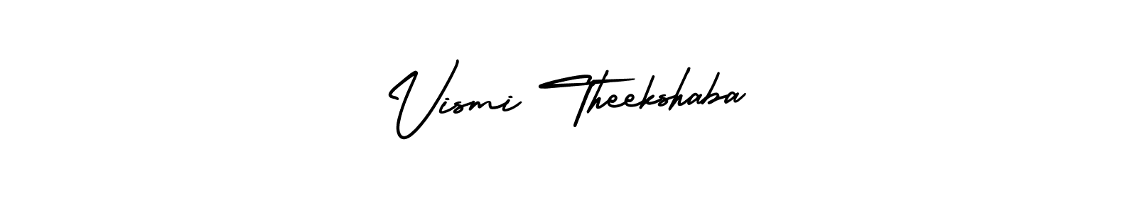 Similarly AmerikaSignatureDemo-Regular is the best handwritten signature design. Signature creator online .You can use it as an online autograph creator for name Vismi Theekshaba. Vismi Theekshaba signature style 3 images and pictures png