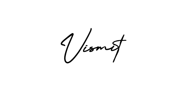 Make a beautiful signature design for name Vismit. With this signature (AmerikaSignatureDemo-Regular) style, you can create a handwritten signature for free. Vismit signature style 3 images and pictures png