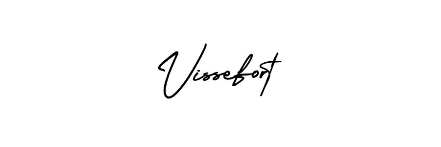 The best way (AmerikaSignatureDemo-Regular) to make a short signature is to pick only two or three words in your name. The name Vissefort include a total of six letters. For converting this name. Vissefort signature style 3 images and pictures png