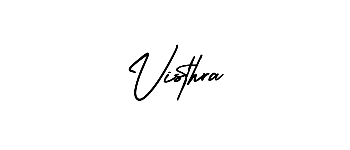 Create a beautiful signature design for name Visthra. With this signature (AmerikaSignatureDemo-Regular) fonts, you can make a handwritten signature for free. Visthra signature style 3 images and pictures png