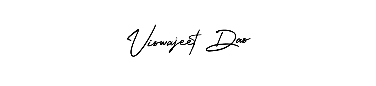 You should practise on your own different ways (AmerikaSignatureDemo-Regular) to write your name (Viswajeet Das) in signature. don't let someone else do it for you. Viswajeet Das signature style 3 images and pictures png