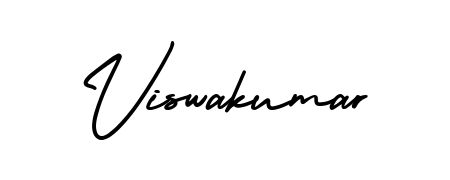 A timeless handwritten aesthetic for Viswakumar. The AmerikaSignatureDemo-Regular font gives your signature a handcrafted feel with natural curves. Viswakumar signature style 3 images and pictures png