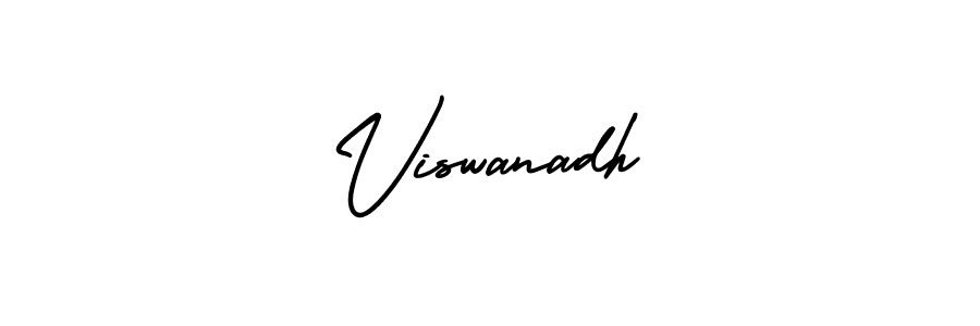 Make a beautiful signature design for name Viswanadh. With this signature (AmerikaSignatureDemo-Regular) style, you can create a handwritten signature for free. Viswanadh signature style 3 images and pictures png