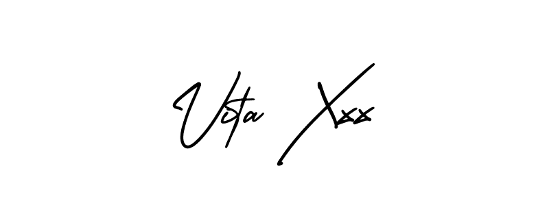 Use a signature maker to create a handwritten signature online. With this signature software, you can design (AmerikaSignatureDemo-Regular) your own signature for name Vita Xxx. Vita Xxx signature style 3 images and pictures png