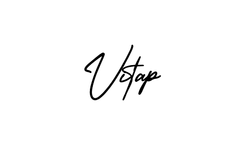 Make a beautiful signature design for name Vitap. With this signature (AmerikaSignatureDemo-Regular) style, you can create a handwritten signature for free. Vitap signature style 3 images and pictures png