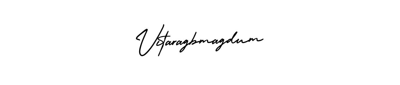 Make a beautiful signature design for name Vitaragbmagdum. With this signature (AmerikaSignatureDemo-Regular) style, you can create a handwritten signature for free. Vitaragbmagdum signature style 3 images and pictures png