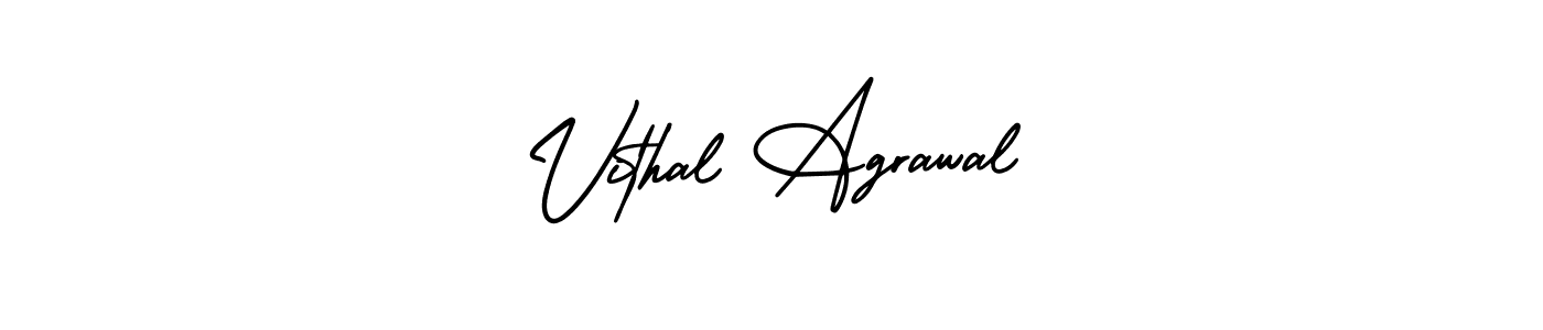 How to Draw Vithal Agrawal signature style? AmerikaSignatureDemo-Regular is a latest design signature styles for name Vithal Agrawal. Vithal Agrawal signature style 3 images and pictures png