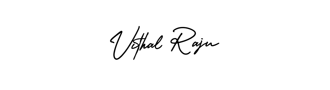 Design your own signature with our free online signature maker. With this signature software, you can create a handwritten (AmerikaSignatureDemo-Regular) signature for name Vithal Raju. Vithal Raju signature style 3 images and pictures png