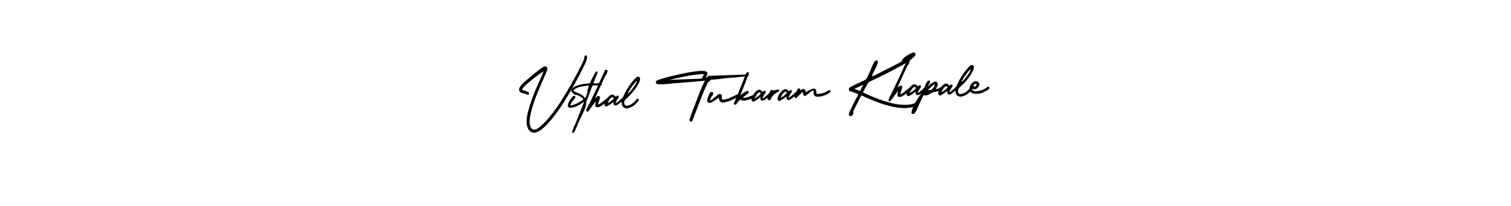 Also You can easily find your signature by using the search form. We will create Vithal Tukaram Khapale name handwritten signature images for you free of cost using AmerikaSignatureDemo-Regular sign style. Vithal Tukaram Khapale signature style 3 images and pictures png