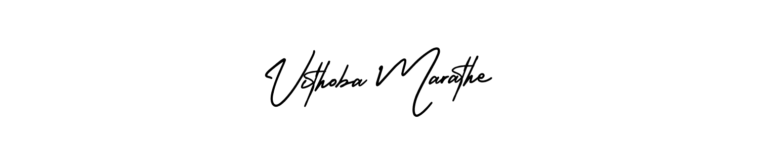 Make a beautiful signature design for name Vithoba Marathe. Use this online signature maker to create a handwritten signature for free. Vithoba Marathe signature style 3 images and pictures png