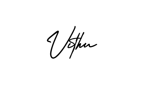 How to make Vithu signature? AmerikaSignatureDemo-Regular is a professional autograph style. Create handwritten signature for Vithu name. Vithu signature style 3 images and pictures png