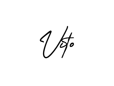 Make a beautiful signature design for name Vito. With this signature (AmerikaSignatureDemo-Regular) style, you can create a handwritten signature for free. Vito signature style 3 images and pictures png