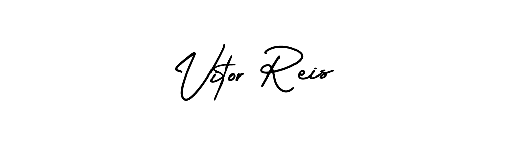 Design your own signature with our free online signature maker. With this signature software, you can create a handwritten (AmerikaSignatureDemo-Regular) signature for name Vitor Reis. Vitor Reis signature style 3 images and pictures png