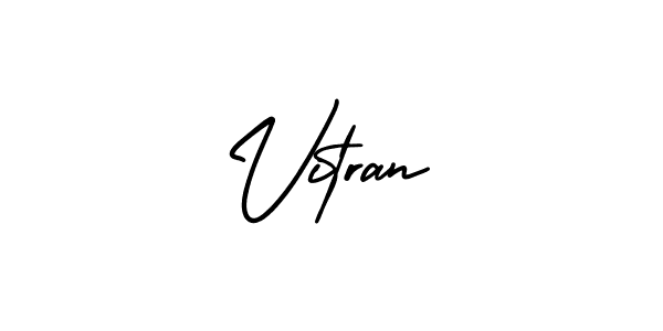 Check out images of Autograph of Vitran name. Actor Vitran Signature Style. AmerikaSignatureDemo-Regular is a professional sign style online. Vitran signature style 3 images and pictures png