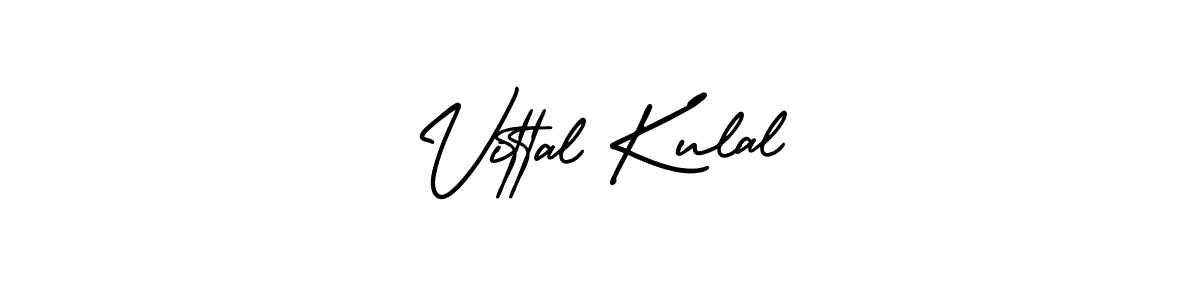Use a signature maker to create a handwritten signature online. With this signature software, you can design (AmerikaSignatureDemo-Regular) your own signature for name Vittal Kulal. Vittal Kulal signature style 3 images and pictures png