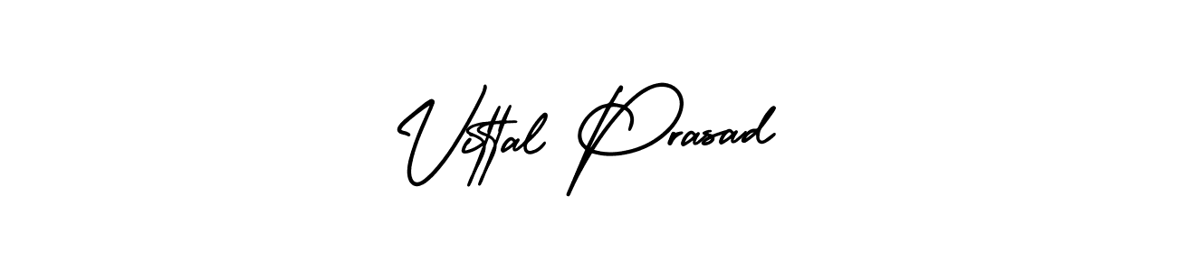 It looks lik you need a new signature style for name Vittal Prasad. Design unique handwritten (AmerikaSignatureDemo-Regular) signature with our free signature maker in just a few clicks. Vittal Prasad signature style 3 images and pictures png