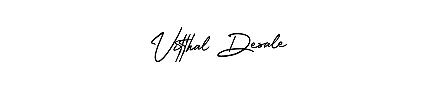 How to Draw Vitthal Desale signature style? AmerikaSignatureDemo-Regular is a latest design signature styles for name Vitthal Desale. Vitthal Desale signature style 3 images and pictures png