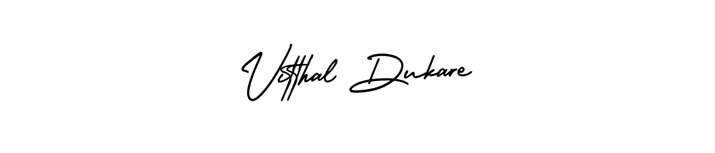 Make a beautiful signature design for name Vitthal Dukare. With this signature (AmerikaSignatureDemo-Regular) style, you can create a handwritten signature for free. Vitthal Dukare signature style 3 images and pictures png