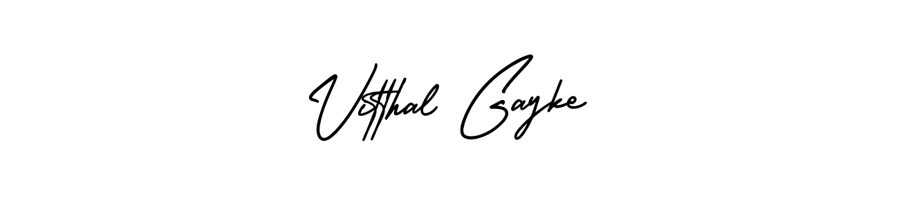 How to Draw Vitthal Gayke signature style? AmerikaSignatureDemo-Regular is a latest design signature styles for name Vitthal Gayke. Vitthal Gayke signature style 3 images and pictures png