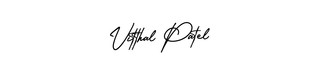 if you are searching for the best signature style for your name Vitthal Patel. so please give up your signature search. here we have designed multiple signature styles  using AmerikaSignatureDemo-Regular. Vitthal Patel signature style 3 images and pictures png
