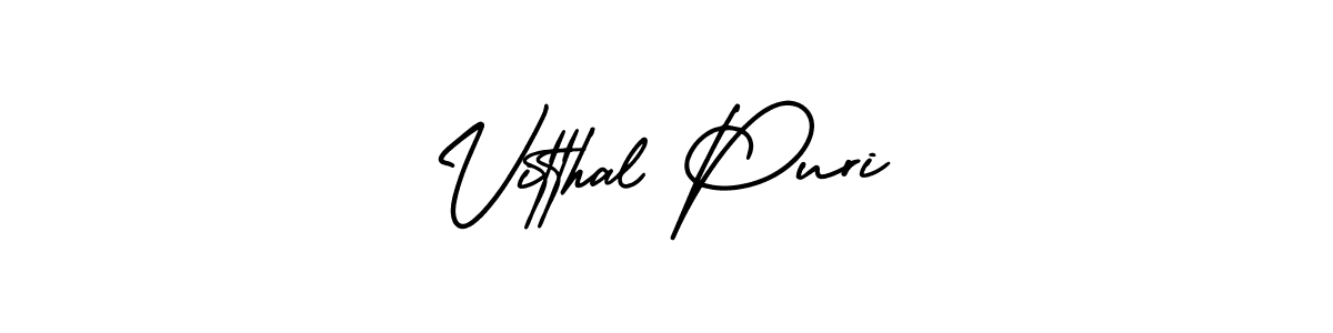 How to Draw Vitthal Puri signature style? AmerikaSignatureDemo-Regular is a latest design signature styles for name Vitthal Puri. Vitthal Puri signature style 3 images and pictures png