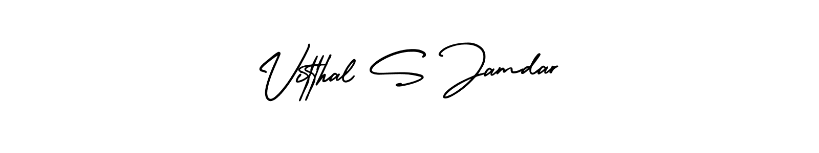 How to Draw Vitthal S Jamdar signature style? AmerikaSignatureDemo-Regular is a latest design signature styles for name Vitthal S Jamdar. Vitthal S Jamdar signature style 3 images and pictures png