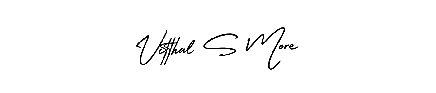 Best and Professional Signature Style for Vitthal S More. AmerikaSignatureDemo-Regular Best Signature Style Collection. Vitthal S More signature style 3 images and pictures png