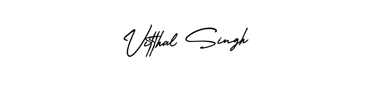 How to make Vitthal Singh signature? AmerikaSignatureDemo-Regular is a professional autograph style. Create handwritten signature for Vitthal Singh name. Vitthal Singh signature style 3 images and pictures png