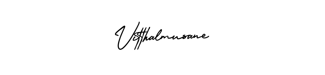 Vitthalmusane stylish signature style. Best Handwritten Sign (AmerikaSignatureDemo-Regular) for my name. Handwritten Signature Collection Ideas for my name Vitthalmusane. Vitthalmusane signature style 3 images and pictures png