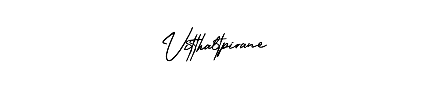 Create a beautiful signature design for name Vitthaltpirane. With this signature (AmerikaSignatureDemo-Regular) fonts, you can make a handwritten signature for free. Vitthaltpirane signature style 3 images and pictures png