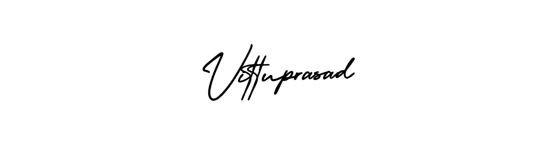 Use a signature maker to create a handwritten signature online. With this signature software, you can design (AmerikaSignatureDemo-Regular) your own signature for name Vittuprasad. Vittuprasad signature style 3 images and pictures png