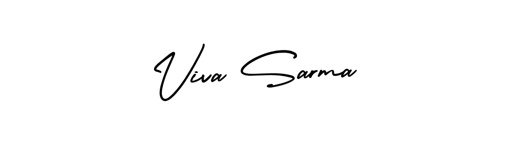 How to make Viva Sarma name signature. Use AmerikaSignatureDemo-Regular style for creating short signs online. This is the latest handwritten sign. Viva Sarma signature style 3 images and pictures png