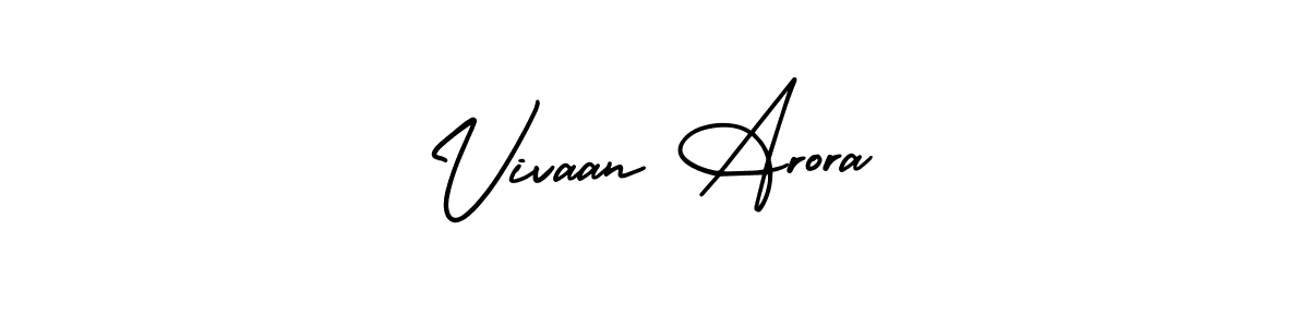 Also we have Vivaan Arora name is the best signature style. Create professional handwritten signature collection using AmerikaSignatureDemo-Regular autograph style. Vivaan Arora signature style 3 images and pictures png