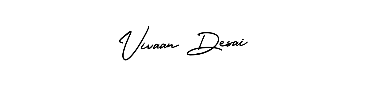 Best and Professional Signature Style for Vivaan Desai. AmerikaSignatureDemo-Regular Best Signature Style Collection. Vivaan Desai signature style 3 images and pictures png