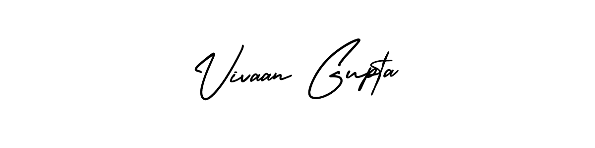 Vivaan Gupta stylish signature style. Best Handwritten Sign (AmerikaSignatureDemo-Regular) for my name. Handwritten Signature Collection Ideas for my name Vivaan Gupta. Vivaan Gupta signature style 3 images and pictures png