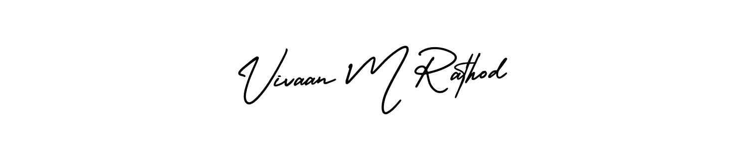 Best and Professional Signature Style for Vivaan M Rathod. AmerikaSignatureDemo-Regular Best Signature Style Collection. Vivaan M Rathod signature style 3 images and pictures png