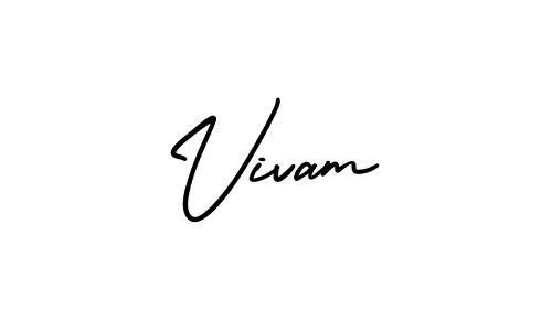 You can use this online signature creator to create a handwritten signature for the name Vivam. This is the best online autograph maker. Vivam signature style 3 images and pictures png