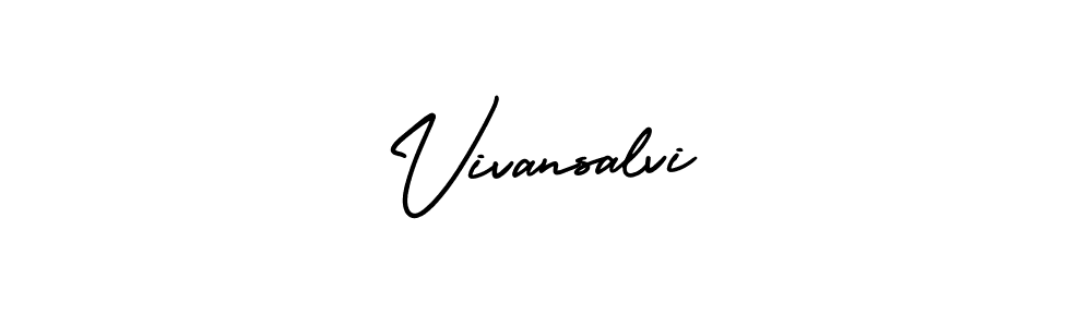 Vivansalvi stylish signature style. Best Handwritten Sign (AmerikaSignatureDemo-Regular) for my name. Handwritten Signature Collection Ideas for my name Vivansalvi. Vivansalvi signature style 3 images and pictures png