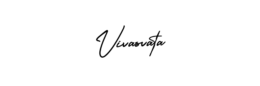 This is the best signature style for the Vivasvata name. Also you like these signature font (AmerikaSignatureDemo-Regular). Mix name signature. Vivasvata signature style 3 images and pictures png