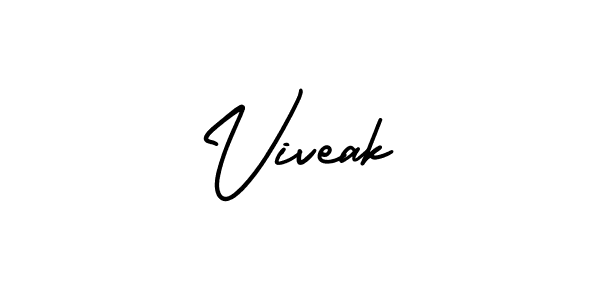 How to Draw Viveak signature style? AmerikaSignatureDemo-Regular is a latest design signature styles for name Viveak. Viveak signature style 3 images and pictures png